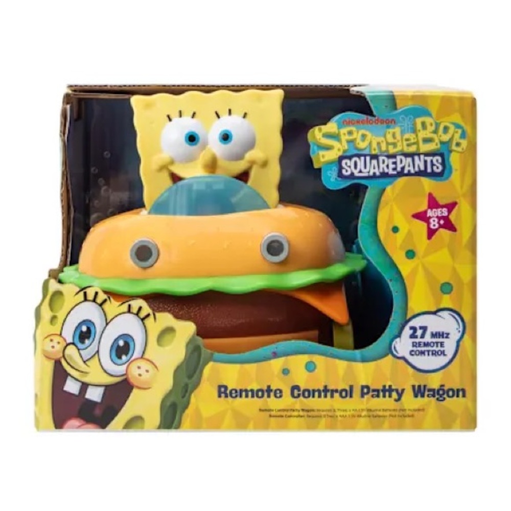SpongeBob SquarePants Patty Wagon RC Car - Yellow and Blue